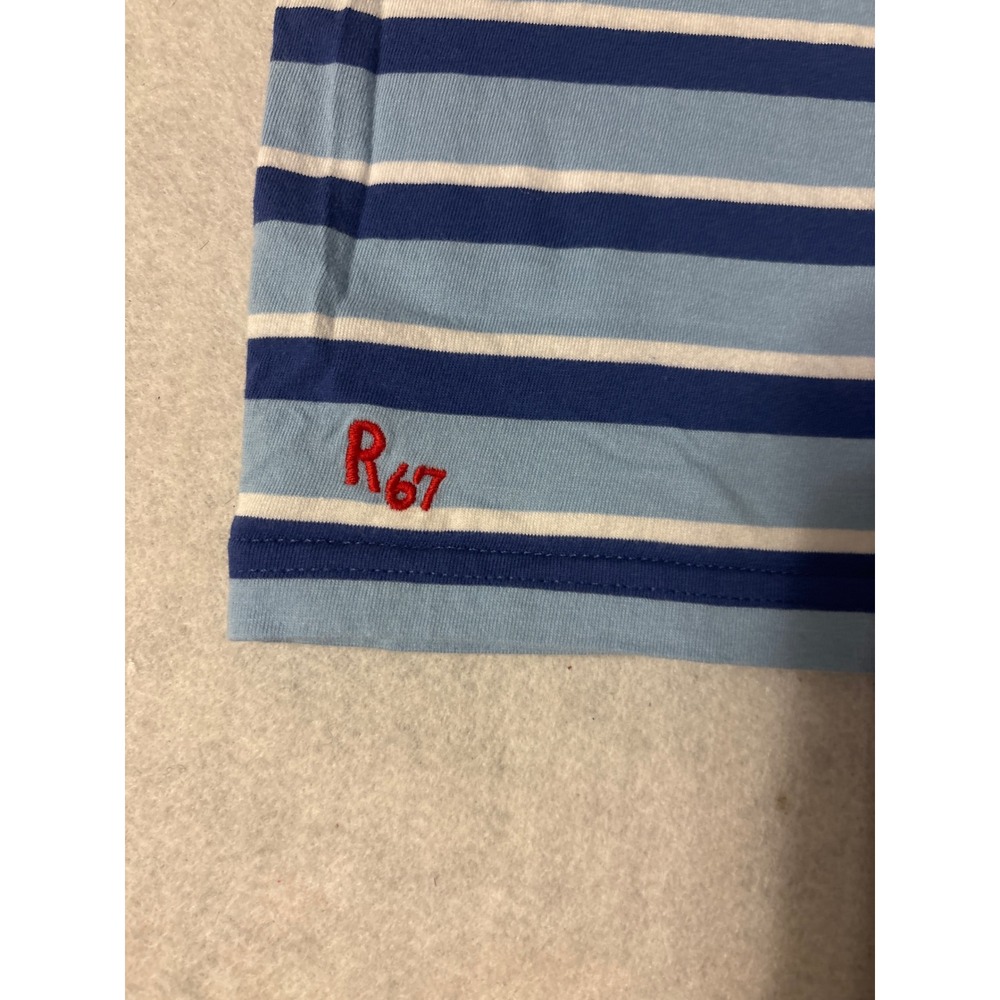 Polo Ralph Lauren Striped Pocket T-Shirt Boys M 10-12 Blue Excellent R67 Logo - Picture 4 of 9